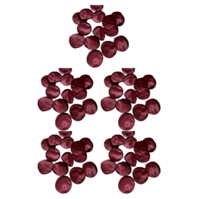 Ounissouiy 200 piezas de flores artificiales: decoraciones de bajo mantenimiento y durabilidad duradera para fiesta B21Vino oscuro Type2 NO2