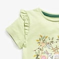 thumbnail image 6 of YTDSCS Kids Baby Girls Summer Short Sleeve T-Shirt Toddler Tees Top Knitted Cotton Cartoon Cute Print Shirt for 2-7Years, 6 of 7