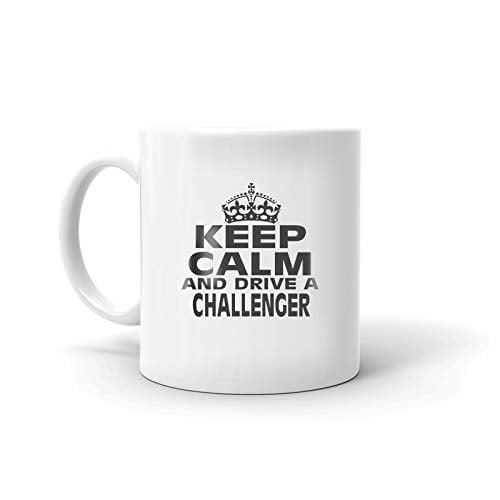 Thinking About Driving My Challenger Coffee Tea Ceramic Mug Office Work Cup 