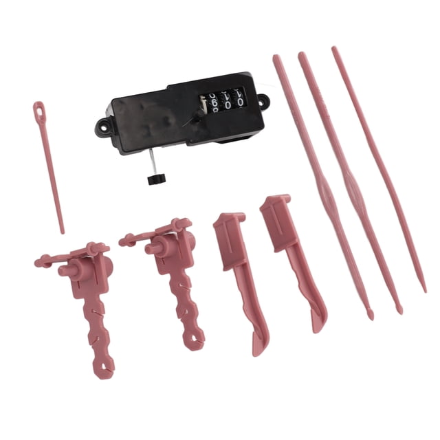 JUEGO DE ADAPTADORES PARA MÁQUINAS DE TEJER, Contador Digital, Accesorio para Taladro Tensor de Tejido y Kit de Gancho Para Tejer, Accesorio para Máquina de Tejer, Accesorios