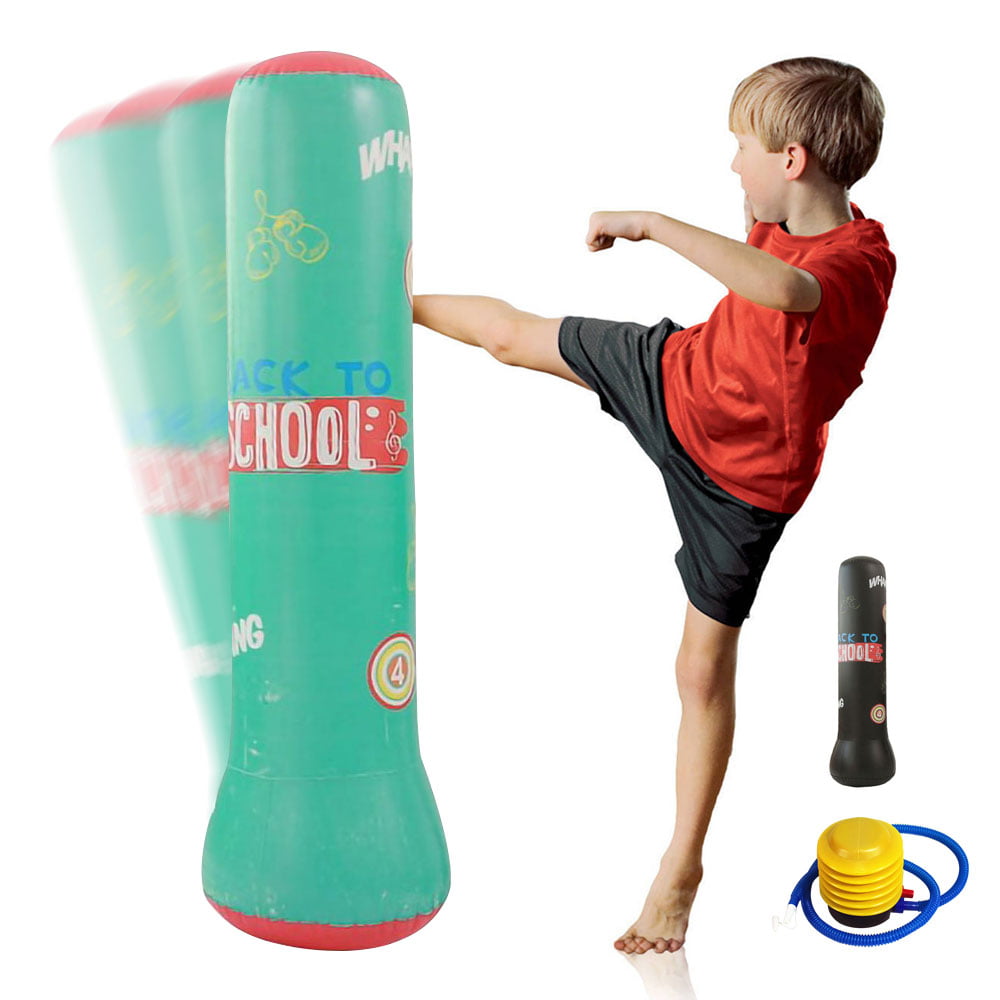 Free Standing Boxing Target Heavy Duty Punch Bag Kids Gym Training Martial Arts 