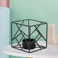 thumbnail image 4 of Portaves geométrico Ve de té votiva Candebro Boda negro Zulema porta vela, 4 of 7