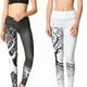 thumbnail image 5 of Naiovety Mujeres Árbol Hojas Deportes Yoga Pantalones Leggings Correr Fitness al aire libre Pantalones Uniforme atlético negro L, 5 of 6
