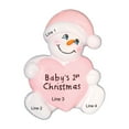 thumbnail image 4 of Personalized Baby Ornament 2024 Snowman Baby Girl First Christmas 1 Count - Ornaments by Elves, 4 of 10