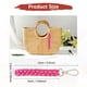 thumbnail image 3 of Llavero de Cuerda [2PCS] - Charm de Bolsa Boho - [Rojo Rosa] Llavero Trenzado, 3 of 6