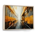 thumbnail image 2 of Designart "Yellow Train Translucent flow II" Transportation Floater Framed Wall Decor, 2 of 7
