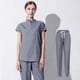 thumbnail image 2 of Bata quirúrgica de alta gama, ropa de lavado para quirófano dental, ropa elástica para cepillos de manos para mujeres, conjunto de ropa de trabajo bucal para médicos y enfermeras, 2 of 6