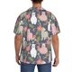 thumbnail image 3 of Balery Llamas Camisa Casual de Manga Corta con Botones para Hombre, Texturizada, Estilo Cubano, para Playa, Verano-Large, 3 of 5