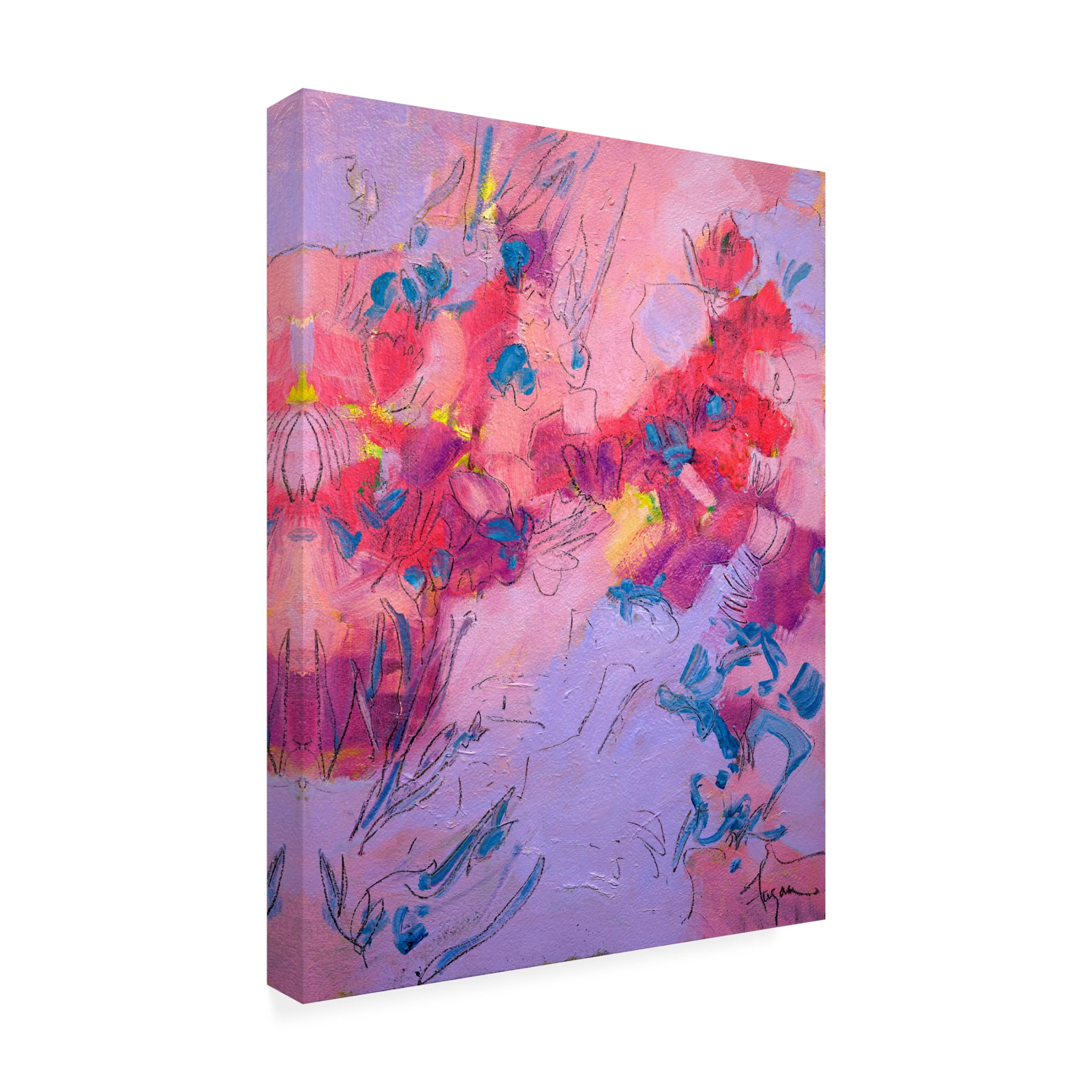 Canvas Wall Art - Dorothy Fagan 'Wish You Well' Wall Art for Living Room, Bedroom, or Office D?cor by Trademark Fine Art - 14 x 19 Inches