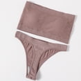 thumbnail image 3 of Conjunto de sujetador y bragas sin tirantes para mujer, ropa interior sin costuras, lencería Sexy, Bralette, Top de banda, 3 of 5