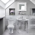 thumbnail image 2 of Britannia Large Rectangular Sink Console with Front Towel Bar and Single Faucet Hole Drill, 2 of 6