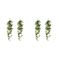 thumbnail image 1 of Yuarrent 2 plantas artificiales para colgar en la pared, elegantes hojas anchas de bajo mantenimiento para colgar en ratán. Type2 NO2, 1 of 6