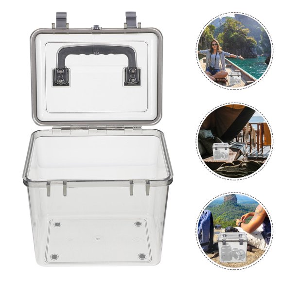 unbranded Caja Portátil Para Lentes De Cámara Claro Con Protección Contra Humedad Y Polvo