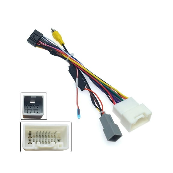 16Pin Car Radio Stereo Power Harness Cable for Mitsubishi Outlander Mirage Support OEM Camera