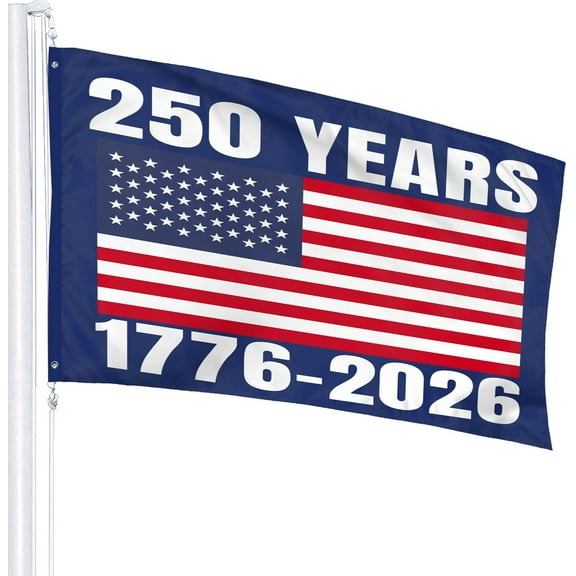Usa 1776 2026 Flag 250 Years Freedom 4th Of July 3x5 Flags Yard Sign Garden Banner