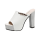 thumbnail image 1 of 2023 nuevas sandalias de verano para mujer, zapatos de tacón alto grueso con punta abierta, sandalias de plataforma, sandalias de Club para mujer, zapatos de mujer, tacones 37 Gao Jinjia LED, 1 of 2