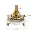 thumbnail image 2 of 1P4T 1 Pole 4 Position 1-Deck Band Channel Rotary Switch Selector with Knob, 2 of 4