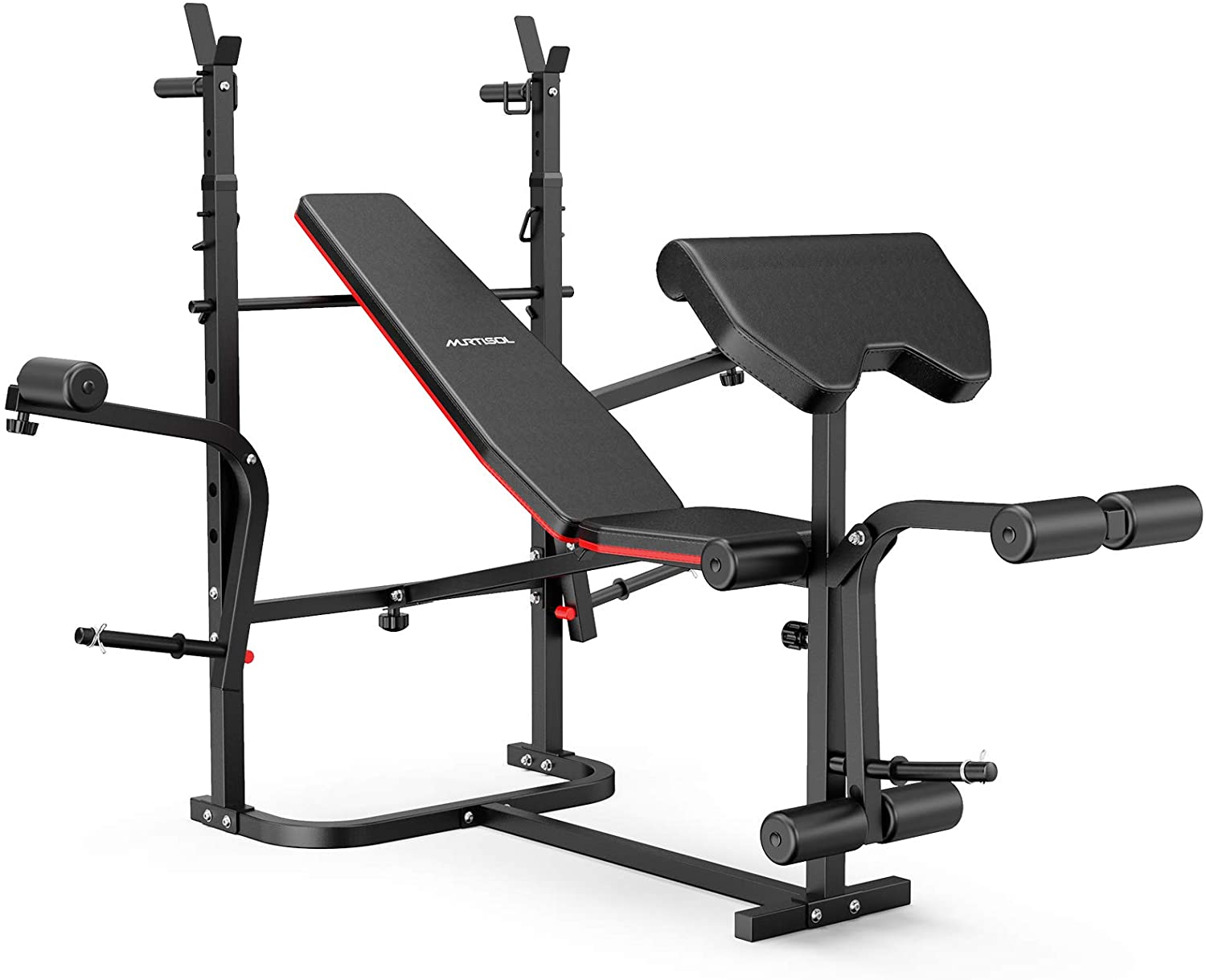 Murtisol Olympic Weight Bench 5-Level Adjustable Weight-Lifting Full-Body Workout with 243lbs Weight Capacity