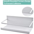 thumbnail image 2 of Estante de especias Estante de especias magnético Estantes magnéticos duraderos para refrigerador Fácil de usar Paquete de 2 (blanco). Afortunado Sencillez, 2 of 5