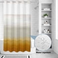 thumbnail image 2 of No Hook Shower Curtain, Burnt Orange Beige Ombre Shower Curtains for Bathroom with See Through Top Window, Modern Abstract Art Texture Waterproof & Washable Bath Curtain Small Stall 36"x78", 2 of 9