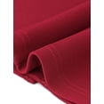 thumbnail image 5 of INSPIRE CHIC Work Dress for Women Square Neck Short Sleeve Button Down Vintage Sheath Midi Dresses with Belt S Dark Red, 5 of 6