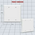 thumbnail image 2 of ENERLITES Blank Device Wall Plate, Gloss Finish, Standard Size 2-Gang 4.50" x 4.57", Polycarbonate Thermoplastic, 8802-W, White, 2 of 3