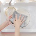 thumbnail image 5 of 100% Cotton Waffle-Weave Kitchen Dish Cloths, Ultra Soft Absorbent Quick Drying Dish Towels Light Grey, 5 of 5