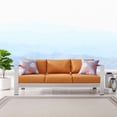 thumbnail image 1 of Modway Shore Outdoor Patio Aluminum Sofa in Silver Orange, 1 of 10