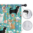 thumbnail image 4 of Blackout Kids Curtains,Chihuahua and Flower Florals Childrens Insulated Curtains Set Of 2,Bedroom Essentials,Toddler Room Decor 42"x54"(106x137cm), 4 of 4