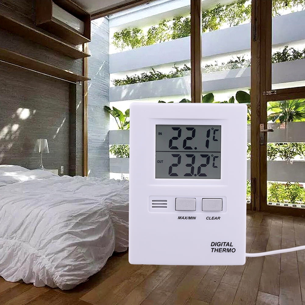 High Precision LCD Digital Indoor & Outdoor Thermometer Temperature