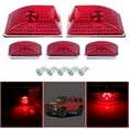 thumbnail image 2 of SCITOO Marker Lights 5Pcs Cab Marker Light Red Top Clearance Roof Running Covers with White Light Bulbs Replacement Cab Marker Assembly for 2003-2009 Hummer H2, 2 of 4