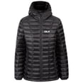 thumbnail image 1 of DLX Womens Ultra Lightweight Down Jacket Hooded Front Zip Packaway Galina, 1 of 2