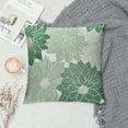 thumbnail image 2 of JRXY  Sage Green White Pillow Covers Dahlia Floral Decor Throw Pillows Summer Modern Geometry Flower Outdoor Decorative Cushion Cases for Sofa Couch Bed Decorations White, 2 of 5
