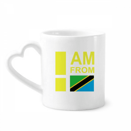 

I Am From Tanzania Art Deco Fashion Mug Coffee Cerac Drinkware Glass Heart Cup
