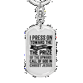 thumbnail image 5 of Call Of God Stainless Steel or 18k Gold Premium Swivel Dog Tag Keychain, 5 of 10