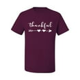 thumbnail image 2 of Cute Positive Christian Spirit Thankful Inspirational/Christian Men's Graphic T-Shirt, Maroon, 2XL, 2 of 3