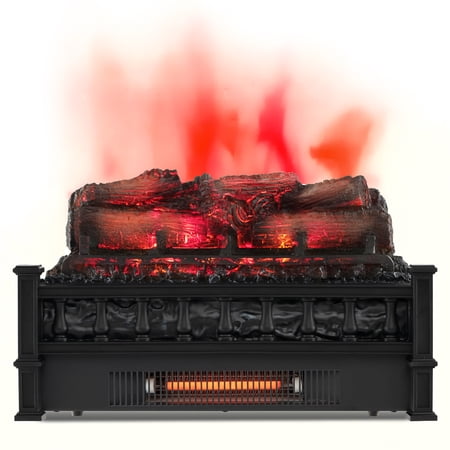 Gymax 20'' Infrared Quartz Electric Fireplace Heater W/ Pinewood Ember Bed,  Thermostat | Walmart Canada