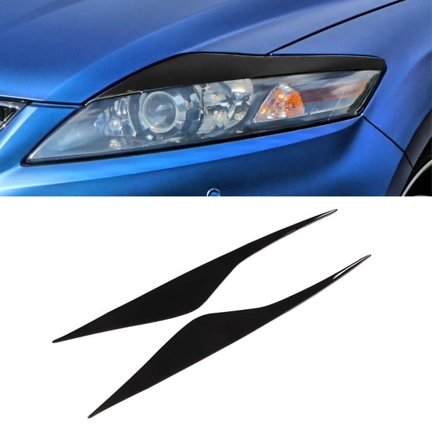 Cejas De Faro De Fibra De Carbono Para Mazda RX8 Coupe 2004-2008 - Negro, Adhesivas, Fácil Instalación Sin Taladrar