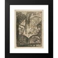thumbnail image 2 of Giovanni Battista Piranesi 19x24 Black Modern Framed Museum Art Print Titled - Perspective of Arches, with a Smoking Fire, Plate 6 from Carceri D’Invenzione (1749), 2 of 5