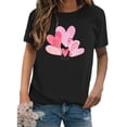 thumbnail image 4 of Meichang T-Shirts de la Saint-Valentin pour Femmes, T-Shirts Graphiques avec Cœur, Manches Courtes, Col Rond, Coupe Ample, Tendance, 4 of 4