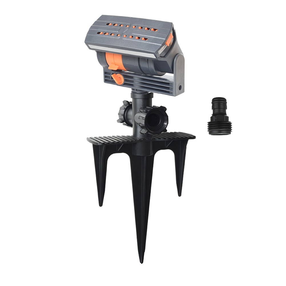 yaaqii Adjustable Wide Coverage 16-Hole Lawn Sprinkler for Outdoor Yard Garden