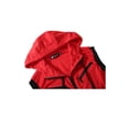 thumbnail image 4 of INSPIRE CHIC Men's Tailored Vest Hoodie Zip Up Sleeveless Drawstring Hooded Vest 38 Red, 4 of 7
