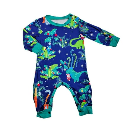 

Dinosaur Christmas Pyjamas Family Matching Kids Adults Baby Xmas PJs Nightwear Sleepwear Gifts