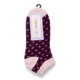 thumbnail image 3 of Joyspun Women's Double Layer Low Cut Lounge Socks, 3 Pack, Shoe Sizes 4-10, 3 of 5