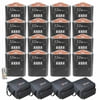 (16) Chauvet DJ EZWedge Tri Rechargeable LED Uplights & Carry Bags Package