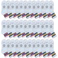 thumbnail image 3 of 36 Pairs Of Yacht & Smith Men Wholesale Cotton Sport Athletic Mid Ankle Socks Bulk Case Pack Size 10-13 (White w/Stripes), 3 of 7