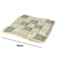thumbnail image 2 of Patchwork Chair Pad with Ties No Slip Lace Trim Chair Cushion Kitchen Dining Seat Cushion, 2 of 5