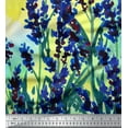 thumbnail image 3 of oneOone Silk Tabby Fabric Watercolor Flower Panel Printed Craft Fabric BTY 42 Inch Wide, 3 of 3