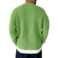 thumbnail image 2 of Men's Crew Neck Ribbed Knit Sweater Long Sleeve Casual Pullover Solid Color Top, 2 of 4