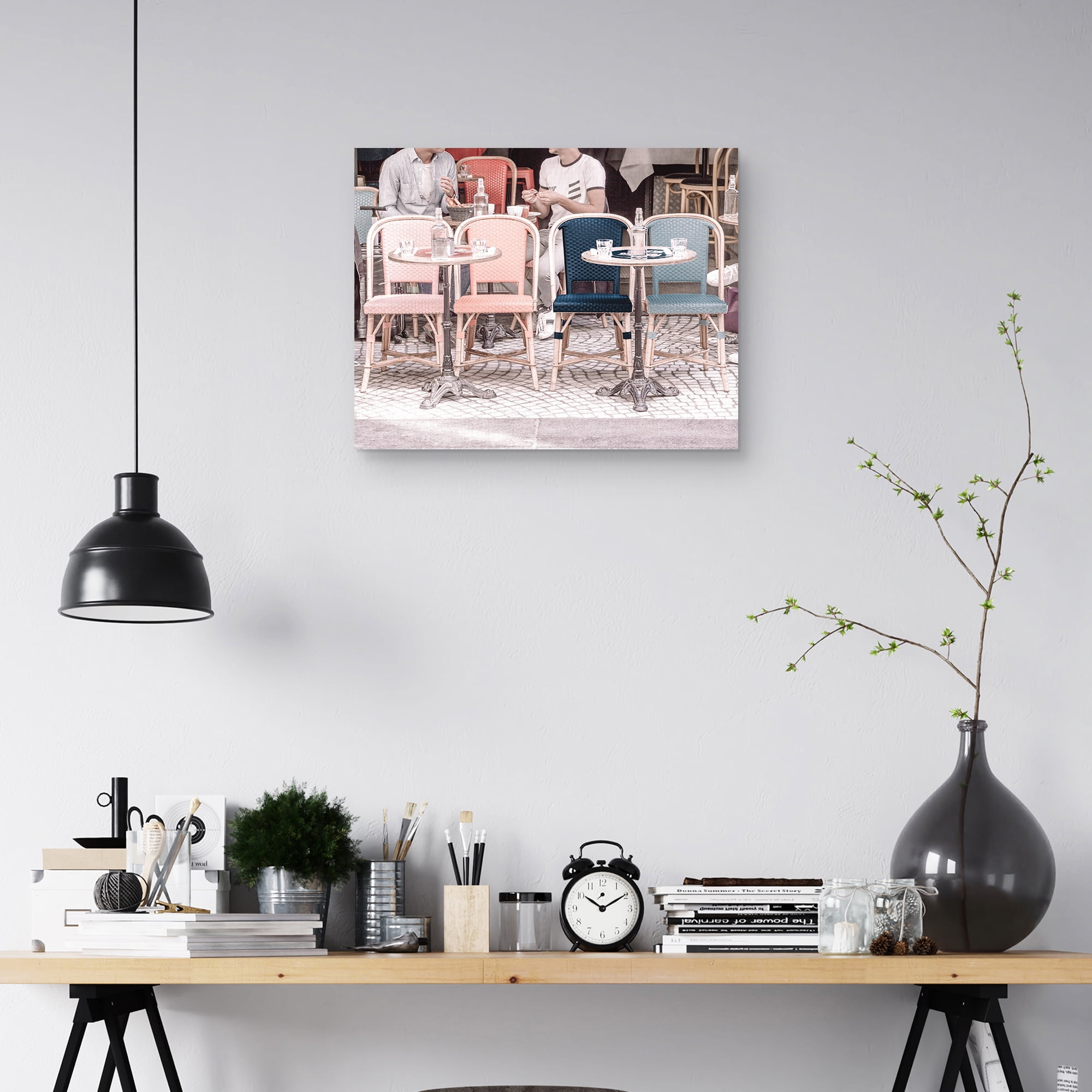 Colorful Café by Heather Loriece Canvas Art Print